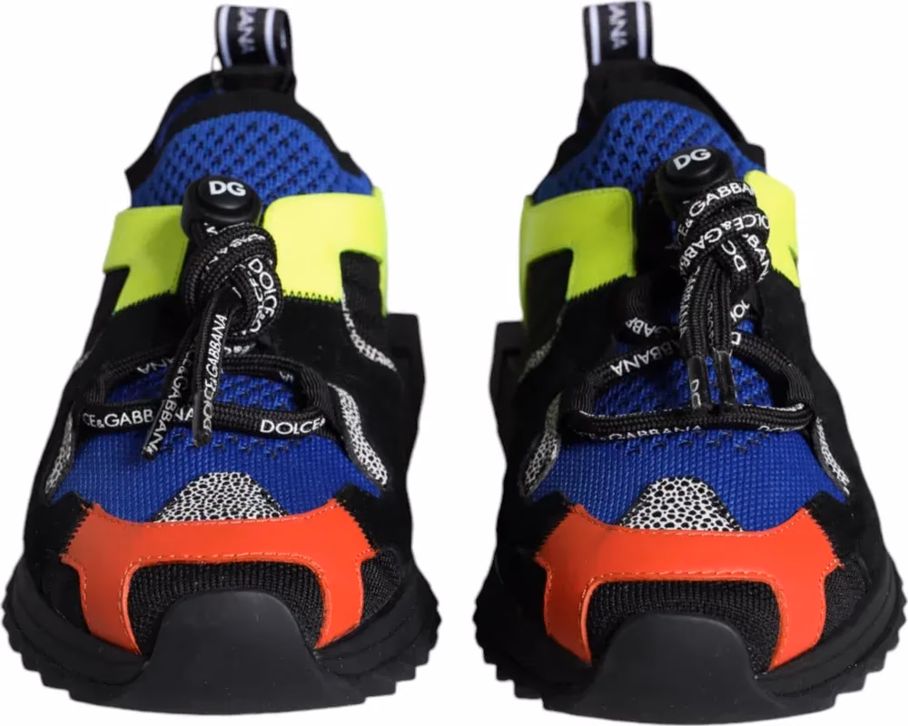 Dolce & Gabbana Multicolor Mesh Sorrento Trekking Sneakers Shoes
