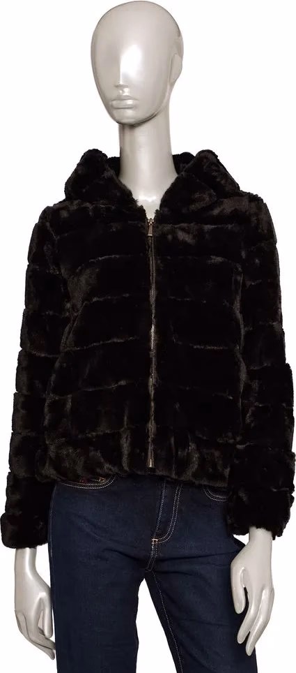 Baldinini Trend Black Polyester Jackets & Coat