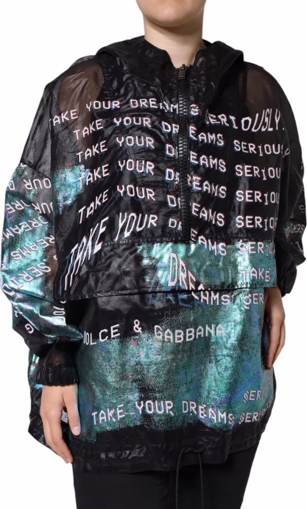 Dolce & Gabbana Multicolor Print Hooded Sweatshirt Sweater