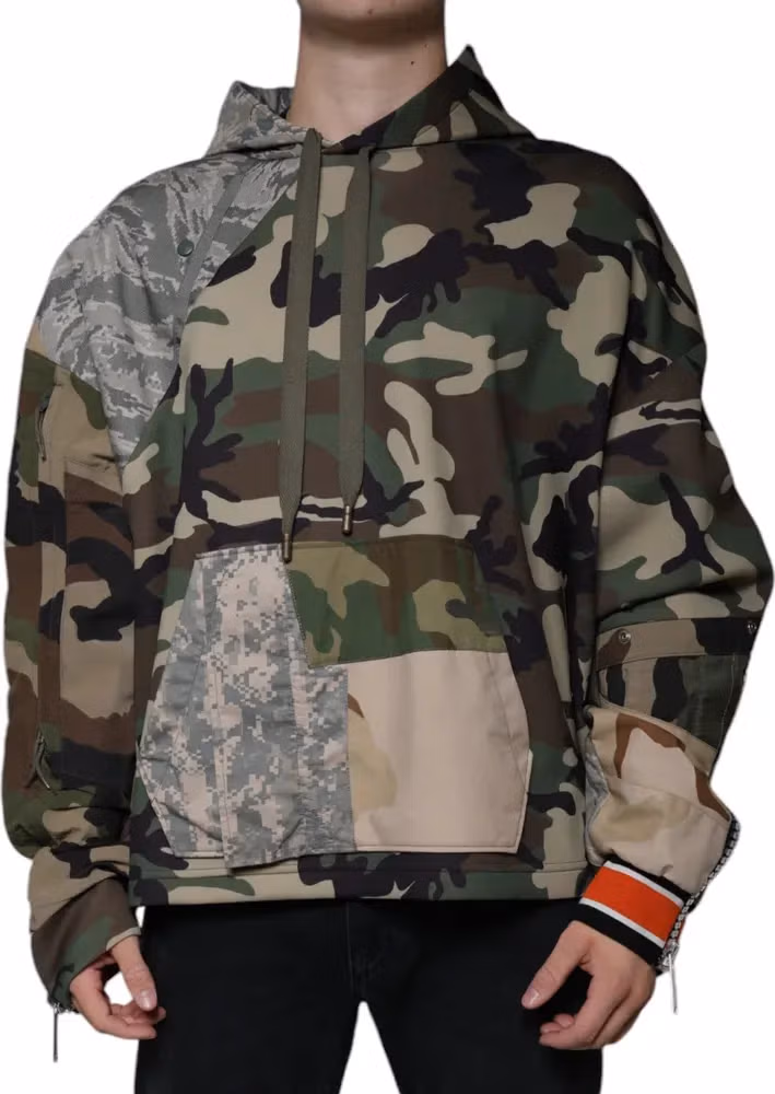 Dolce & Gabbana Multicolor Camouflage Hooded Sweatshirt Sweater