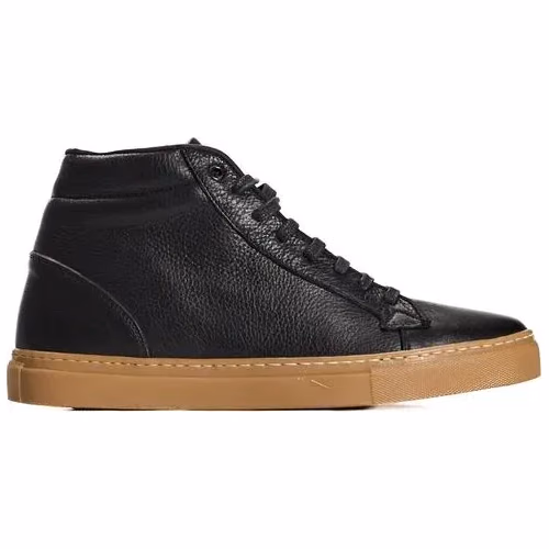 Roberto Pepe Luxury Black Calfskin Men Sneaker