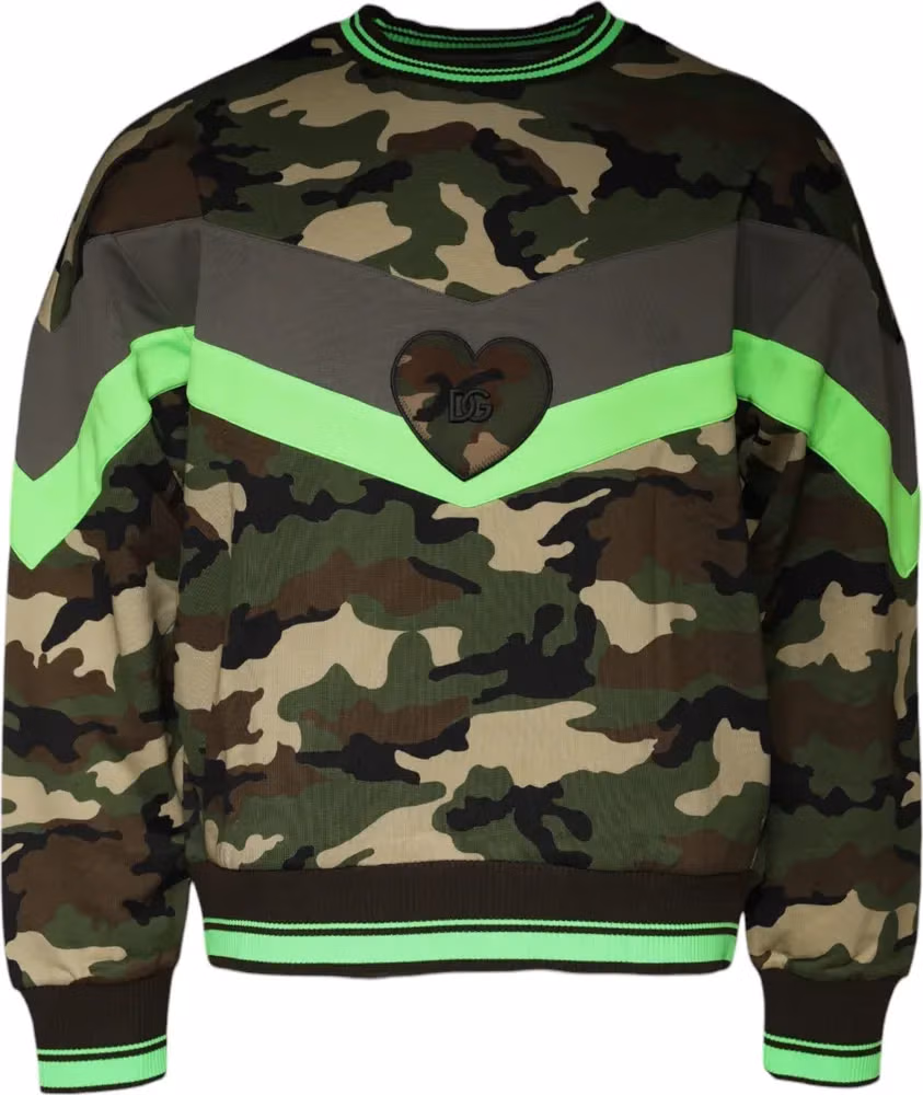 Dolce & Gabbana Multicolor Camouflage Sweatshirt Sweater