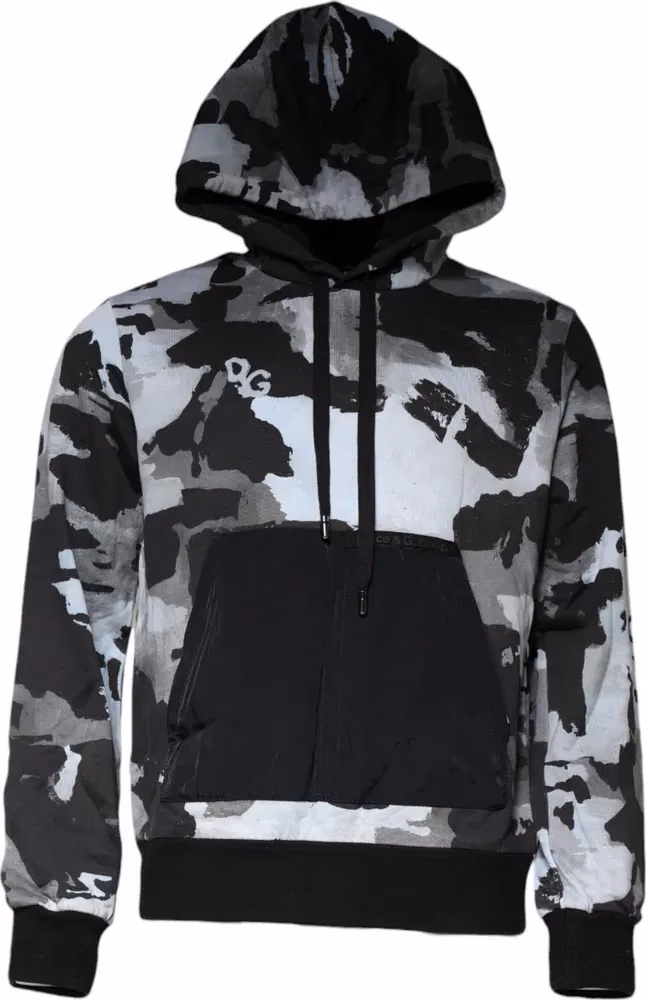 Dolce & Gabbana Multicolor Camouflage Men Hooded Sweater (Copy)