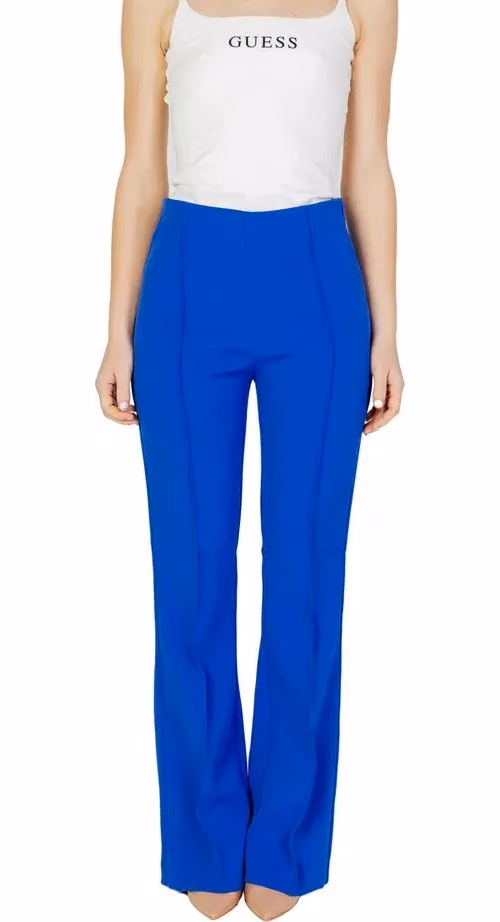Only Blue Recycled Polyester Flared Pants