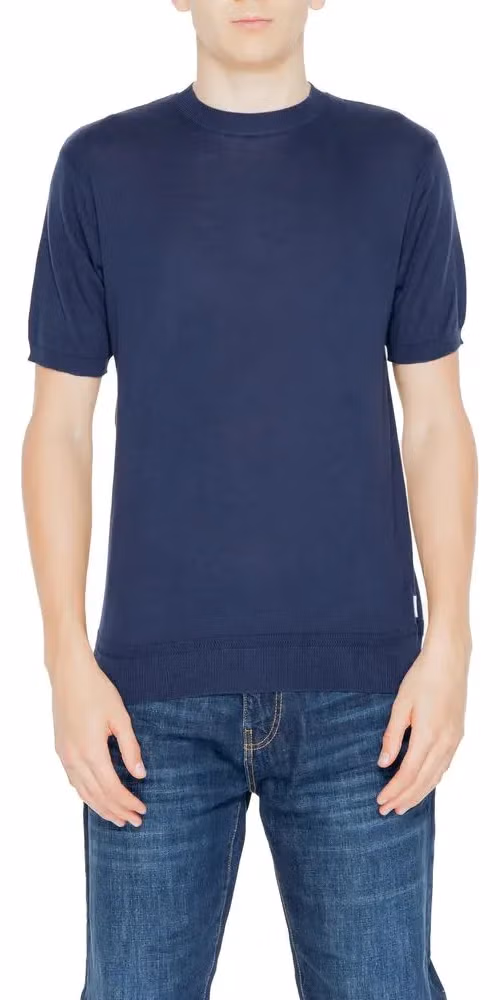 Hamaki-Ho Blue Cotton T-Shirt