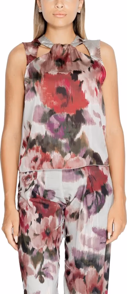 Rinascimento Bordeaux Polyester Tank Tops