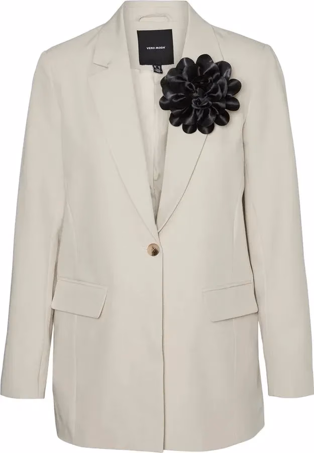Vero Moda Beige Polyester Blazer