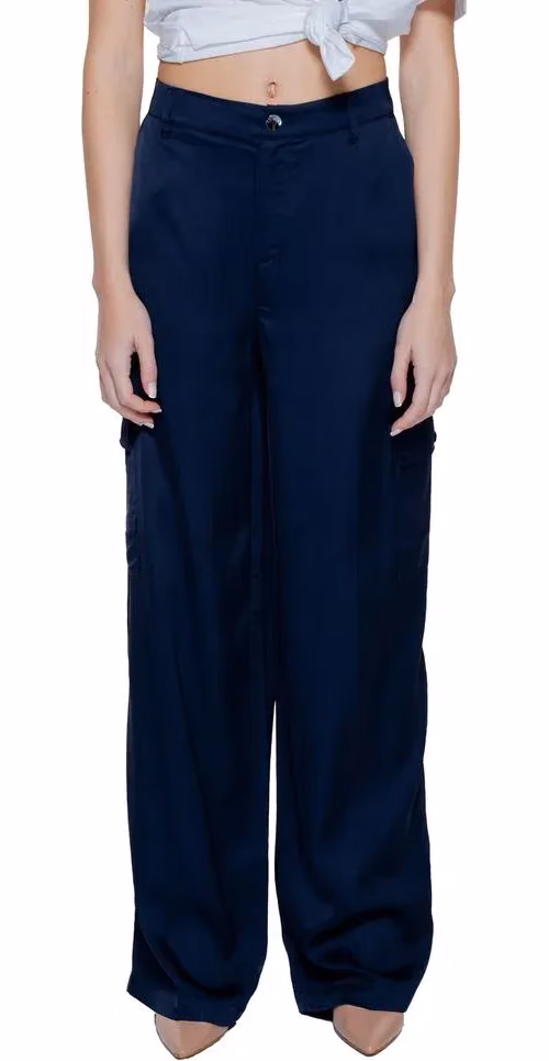 Street One Blue Viscose Casual Pants