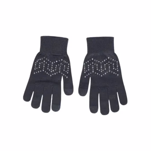 Pieces Gray Recycled Polyester Gloves
