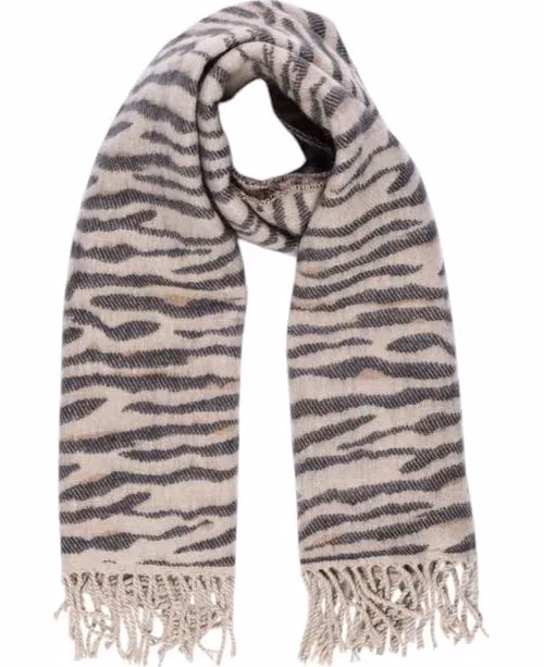 Pieces Beige Marabou Scarf