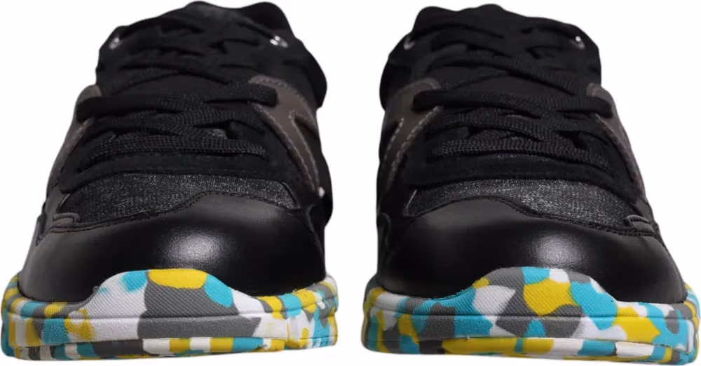Dolce & Gabbana Black Polyester Low Top Men Sneakers Shoes
