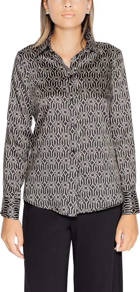 Rinascimento Black Polyester Blouse