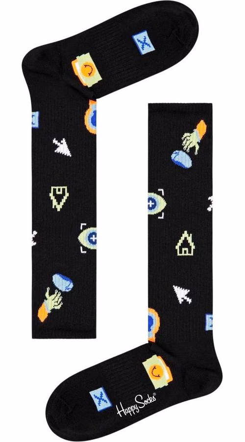 Happy Socks Black Cotton Socks
