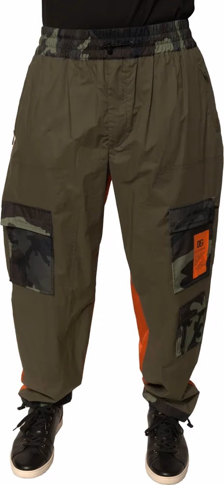Dolce & Gabbana Multicolor Camouflage Jogger Cargo Pants