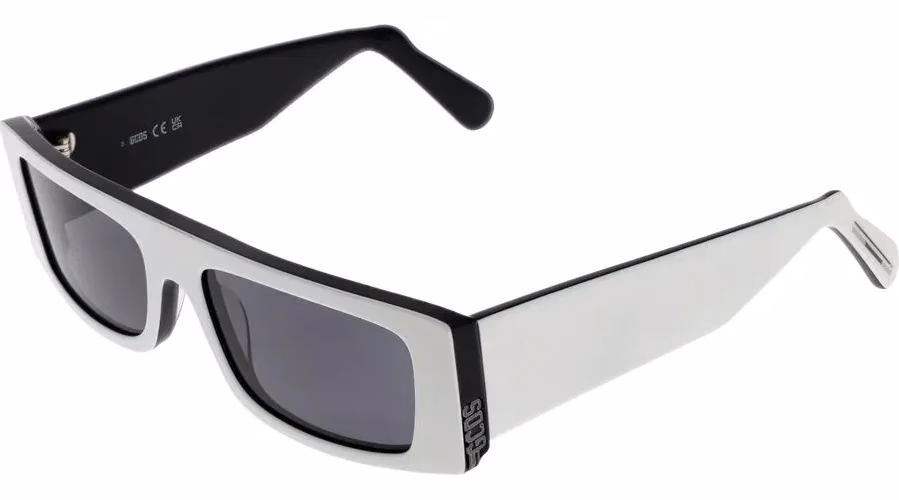 GCDS White Plastic Sunglasses