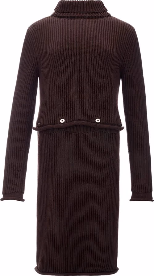 Bottega Veneta Brown Viscose Casual Dress