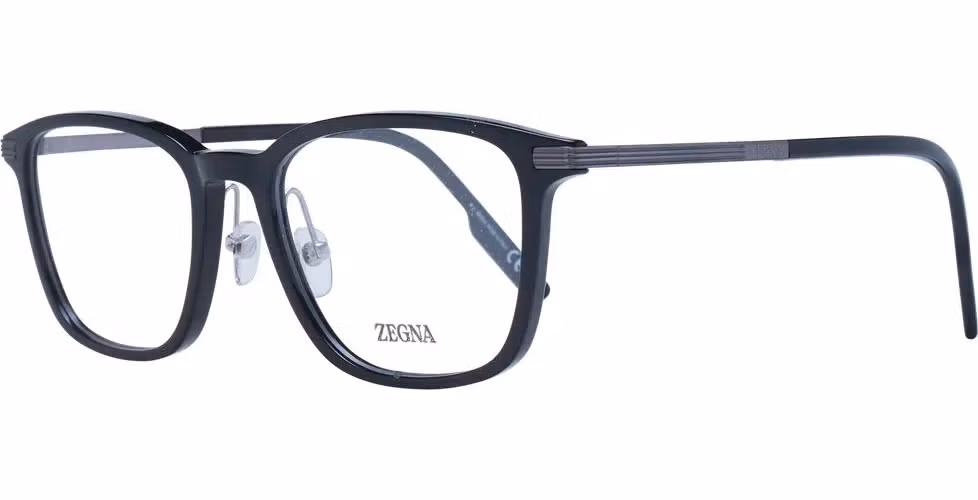 Ermenegildo Zegna Black Plastic & Titanium Glasses (Frames)