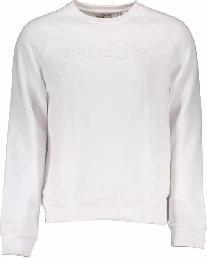 Guess Jeans White Cotton Men Sweatshirt