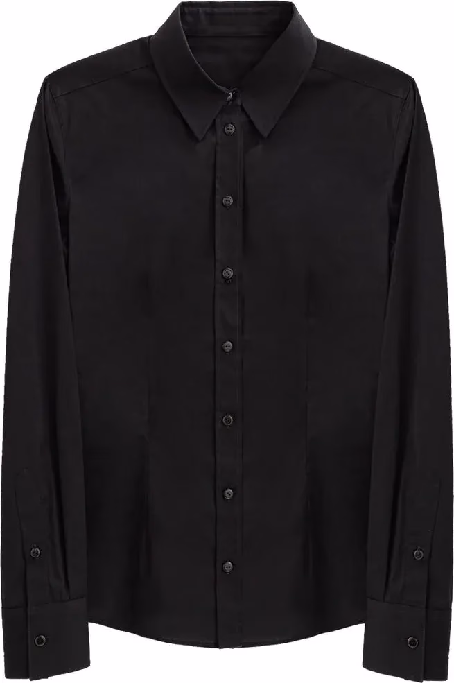 Dolce & Gabbana Black Cotton Dress Shirt