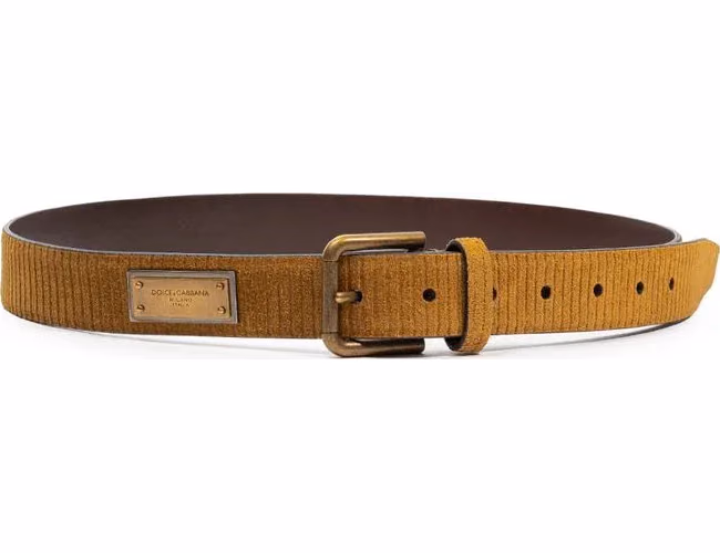 Dolce & Gabbana Brown Leather Regular Belt