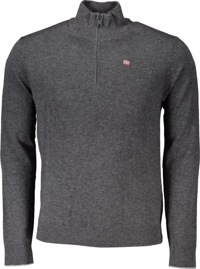 Napapijri Grigio Tessuto Men Sweater