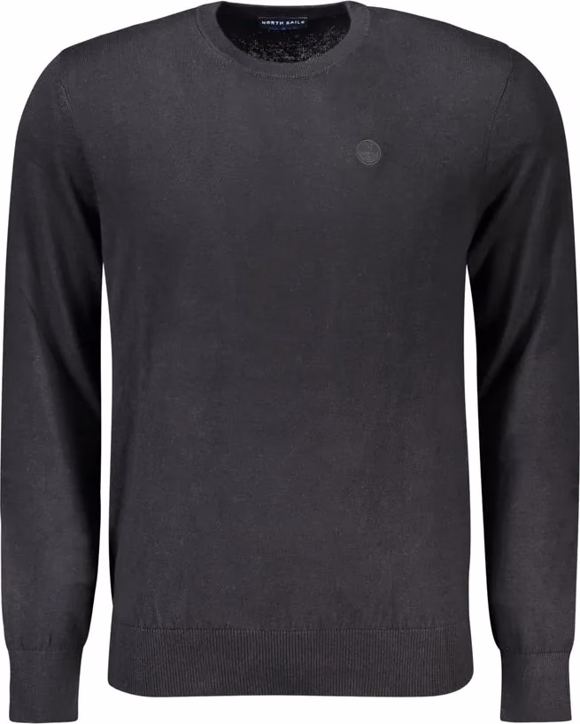 North Sails Black Cotton Men Sweater