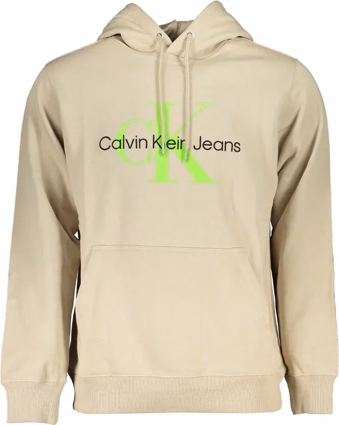 Calvin Klein Beige Cotton Men's Sweatshirt