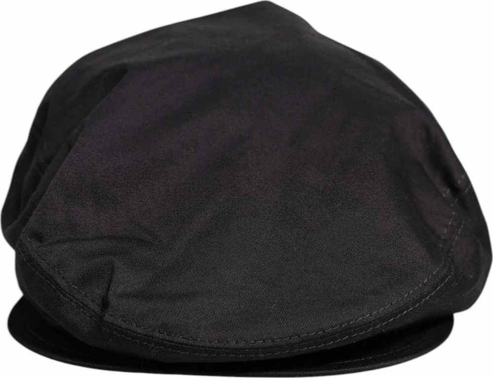 Dolce & Gabbana Black Cotton Newsboy Capello Cabbie Hat