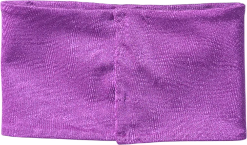 Dolce & Gabbana Purple Nylon Stretch Women Neck Warmer Scarf