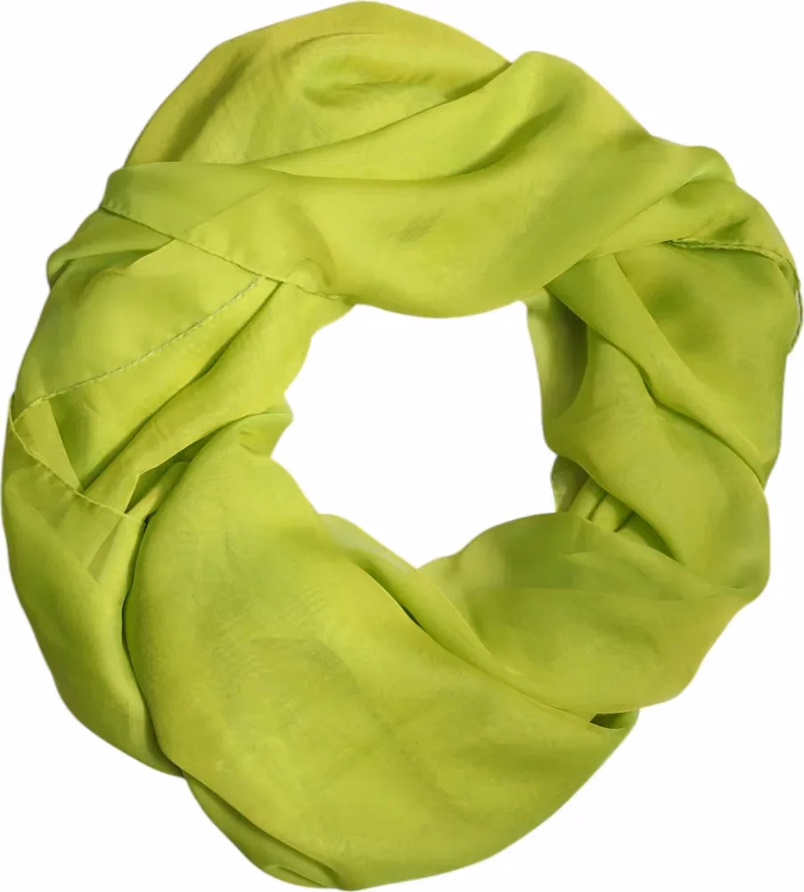 Dolce & Gabbana Green Silk Rectangle Wrap Shawl Neck Warmer Scarf