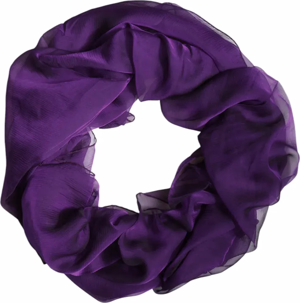 Dolce & Gabbana Purple Silk Rectangle Wrap Shawl Scarf