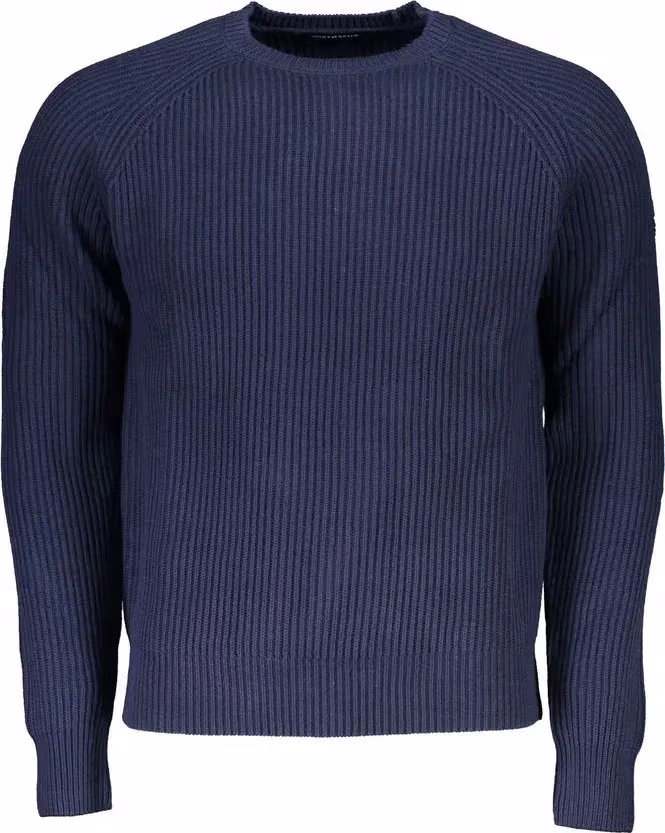 North Sails Blue Cotton Men Sweater