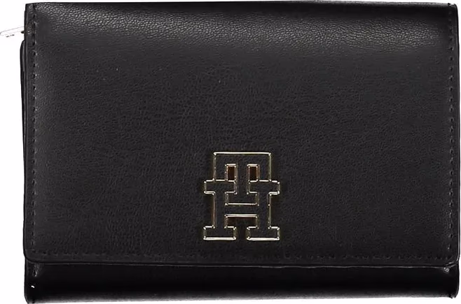 Tommy Hilfiger Black Polyurethane Women Wallet