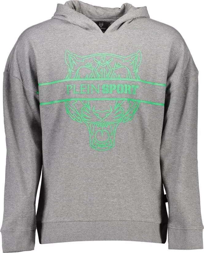 Plein Sport Grigio Cotton Men Sweatshirt