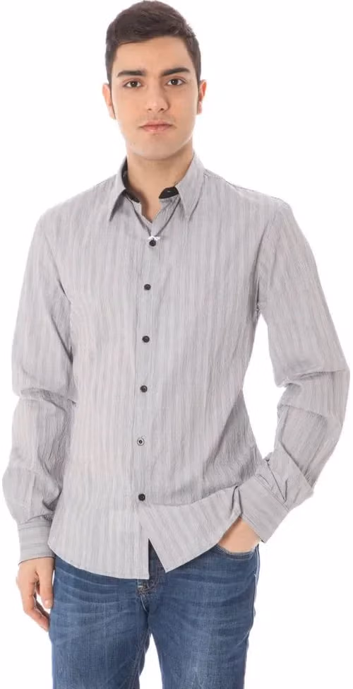 Costume National White Cotton Men's Shirt