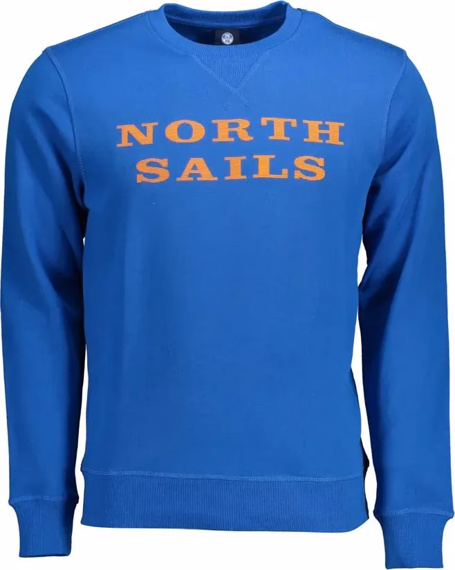North Sails Blue Cotton Men's Sweatshirt