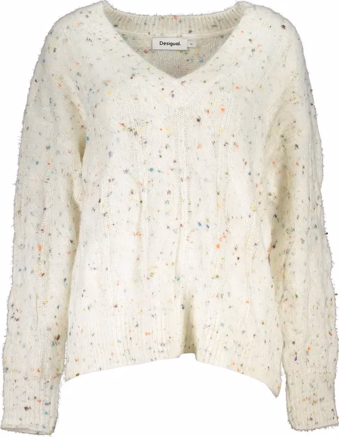 Desigual White Acrylic Women Sweater