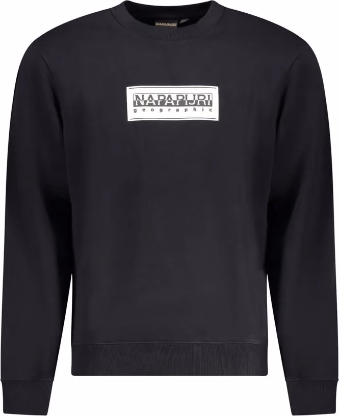 Napapijri Black Cotton Men Sweatshirt