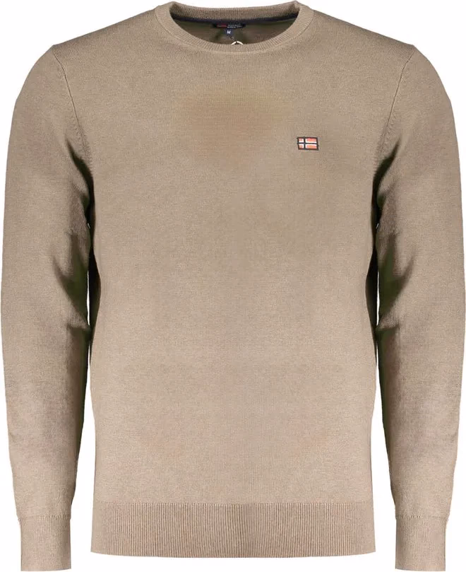 Norway 1963 Brown Wool Men Sweater