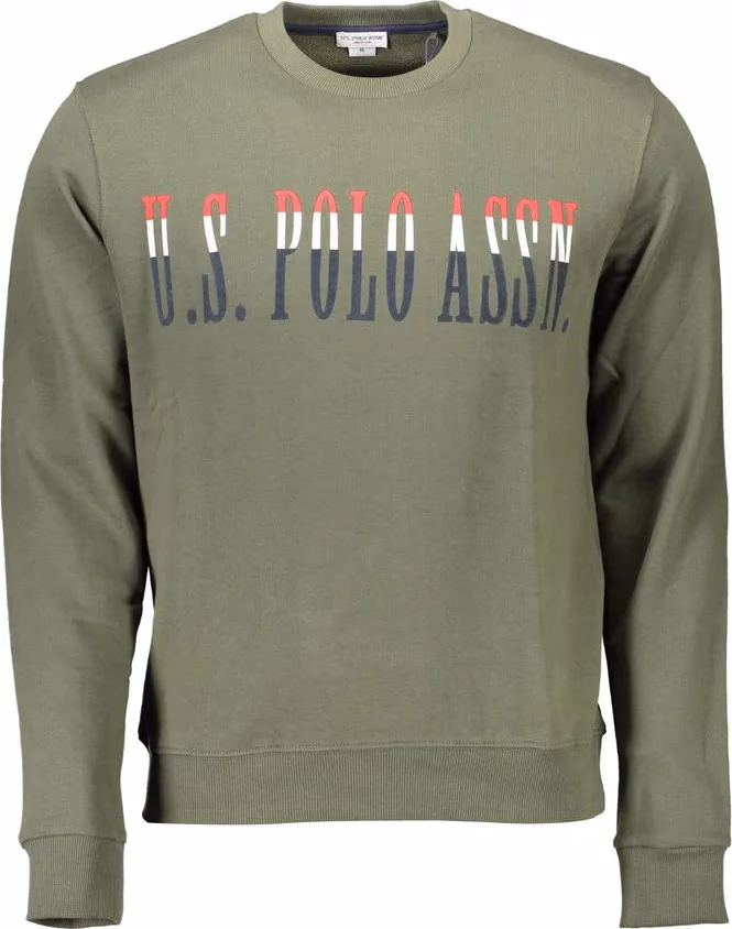 U.S. POLO ASSN. Green Cotton Men's Sweatshirt