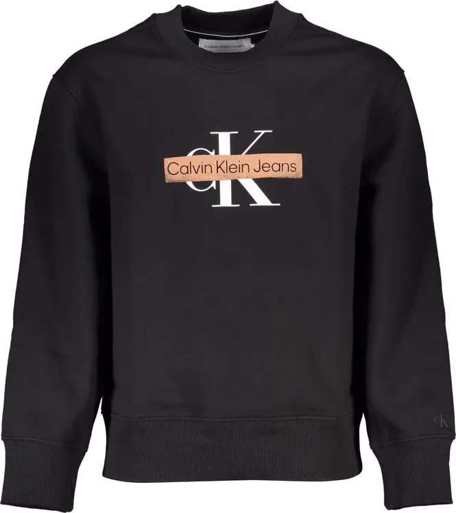 Calvin Klein Black Cotton Men's Sweatshirt