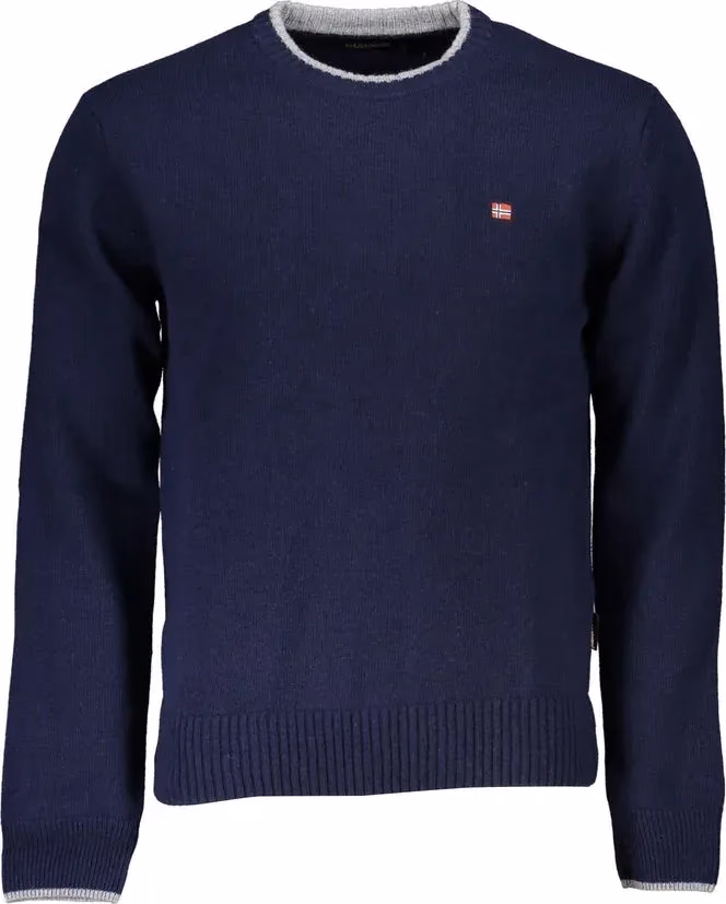 Napapijri Blue Tessuto Men Sweater