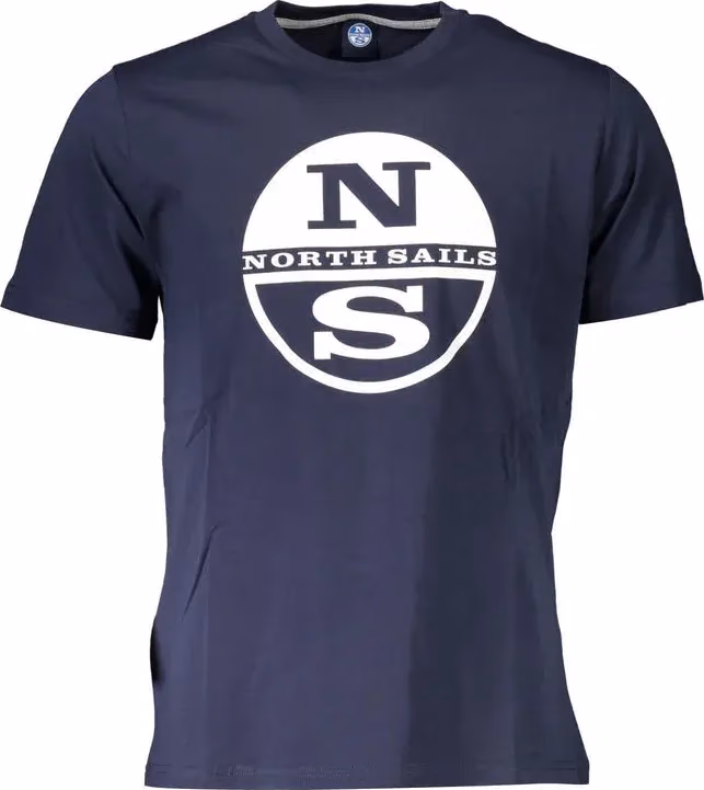 North Sails Blue Cotton Men T-Shirt