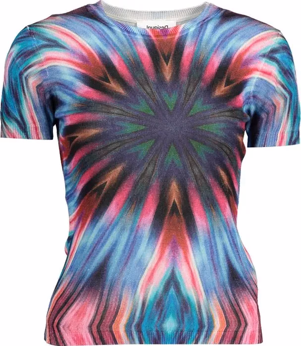 Desigual Blue Viscose Women's T-Shirt