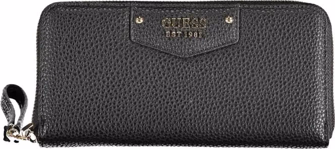Guess Jeans Black Polyurethane Women Wallet