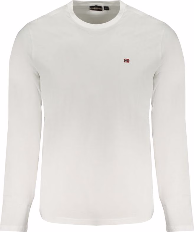 Napapijri White Cotton Men T-Shirt