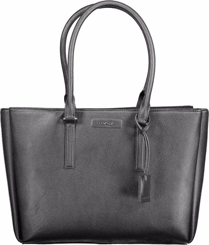 Calvin Klein Black Polyurethane Women Shoulder Bag