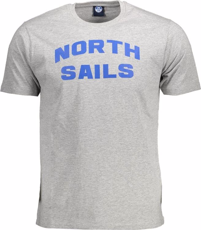 North Sails Grigio Cotton Men T-Shirt