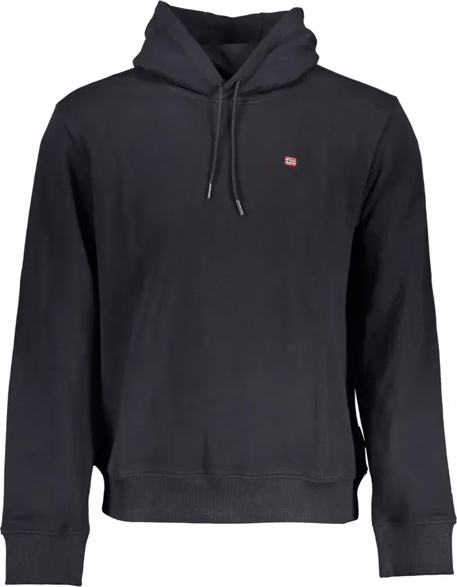 Napapijri Black Cotton Men's Hoodie