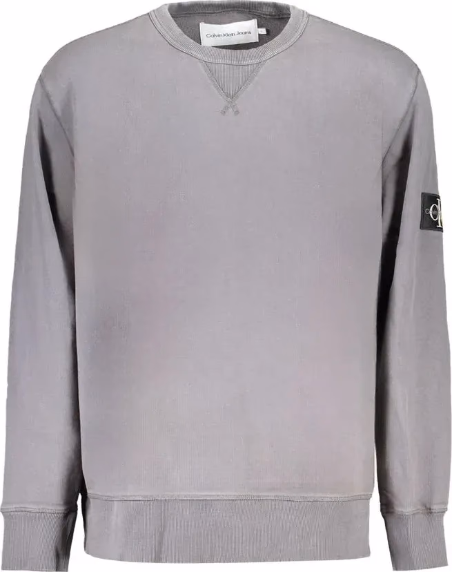 Calvin Klein Gray Cotton Men Sweater